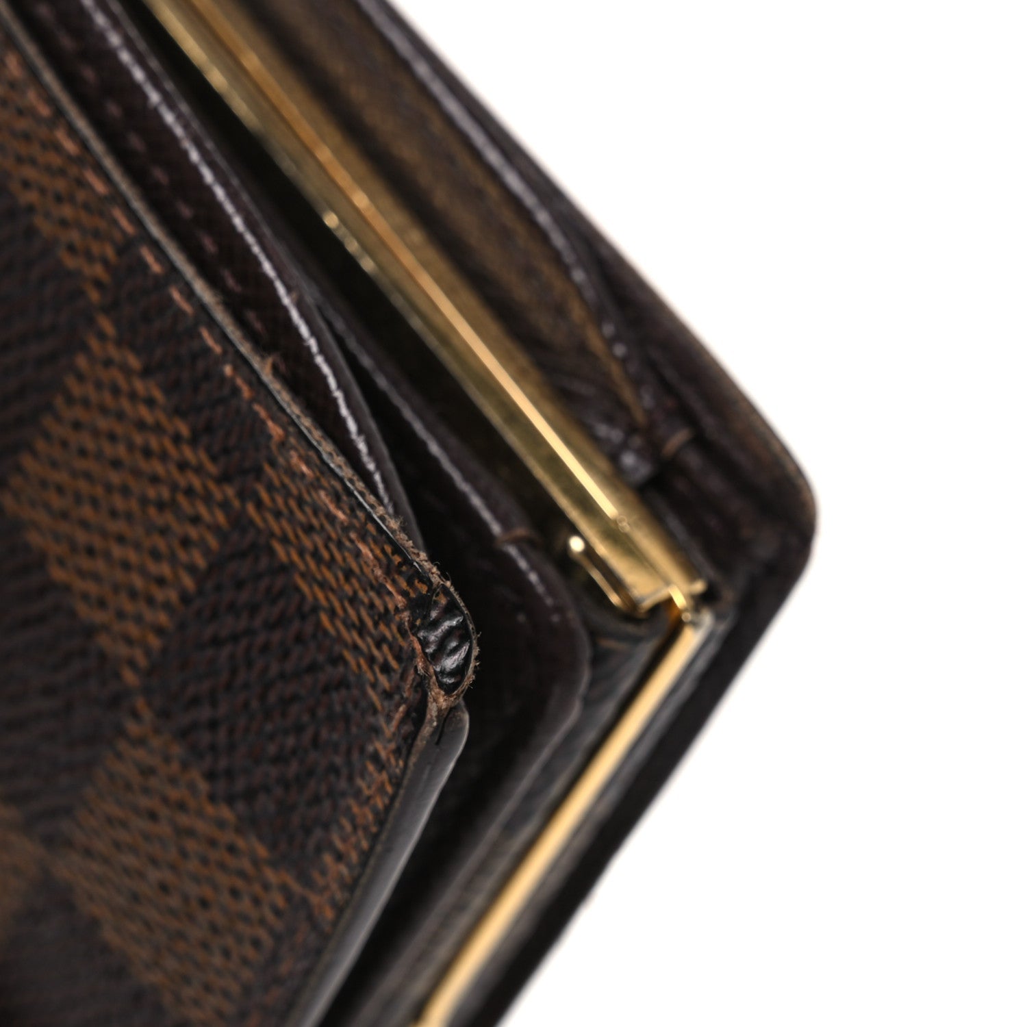 Louis Vuitton Damier Ebene French Purse Wallet
