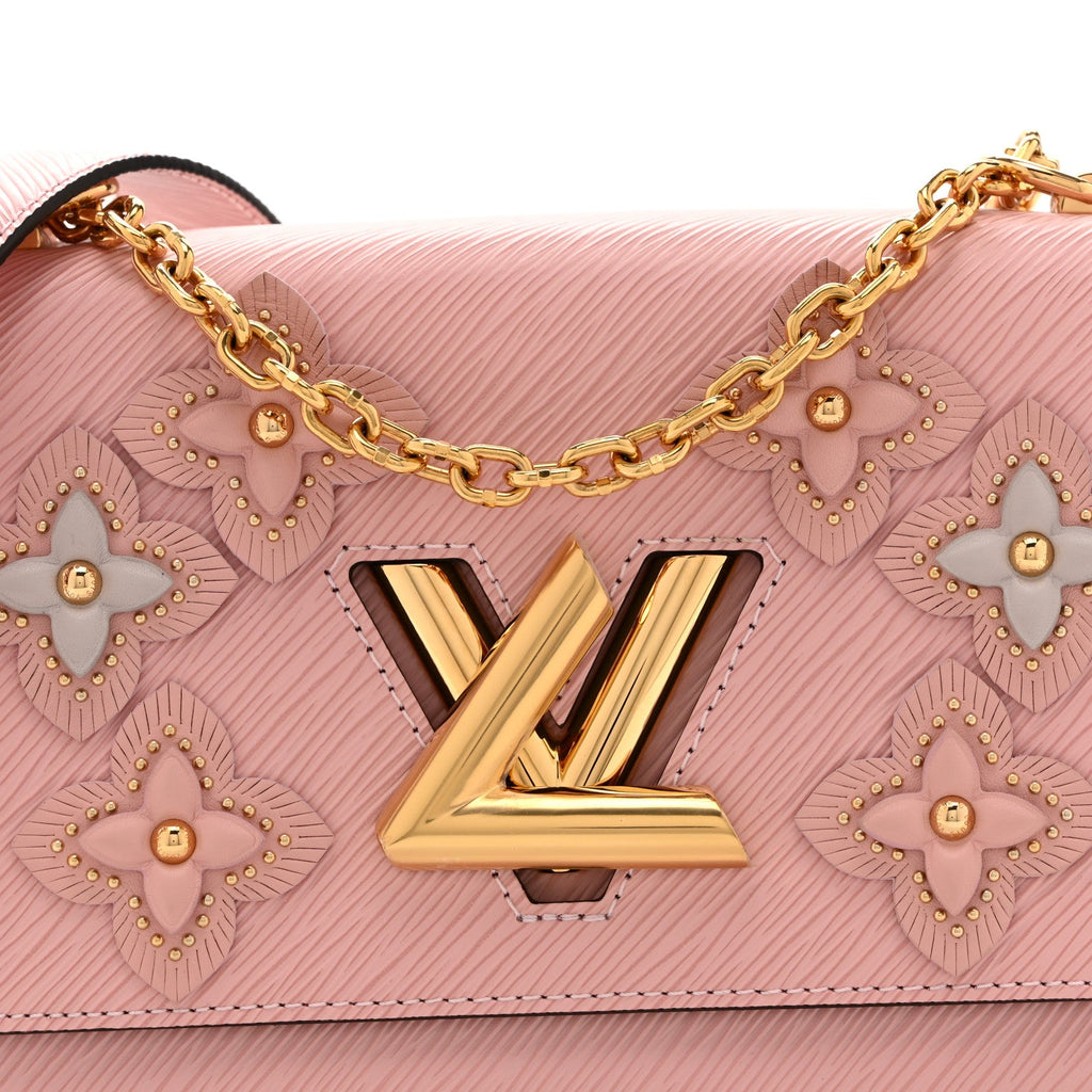Louis Vuitton Epi Couture’s Flower Twist Shoulder Bag MM Rose Ballerine