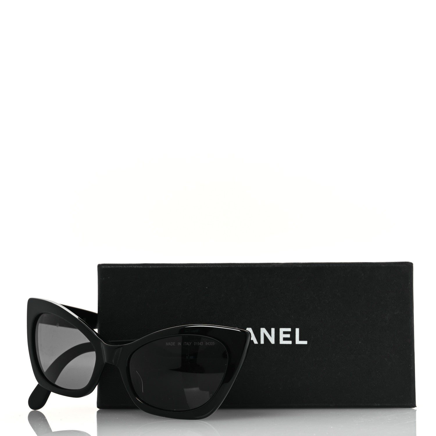 Acetate Cat Eye Sunglasses 01943 Black
