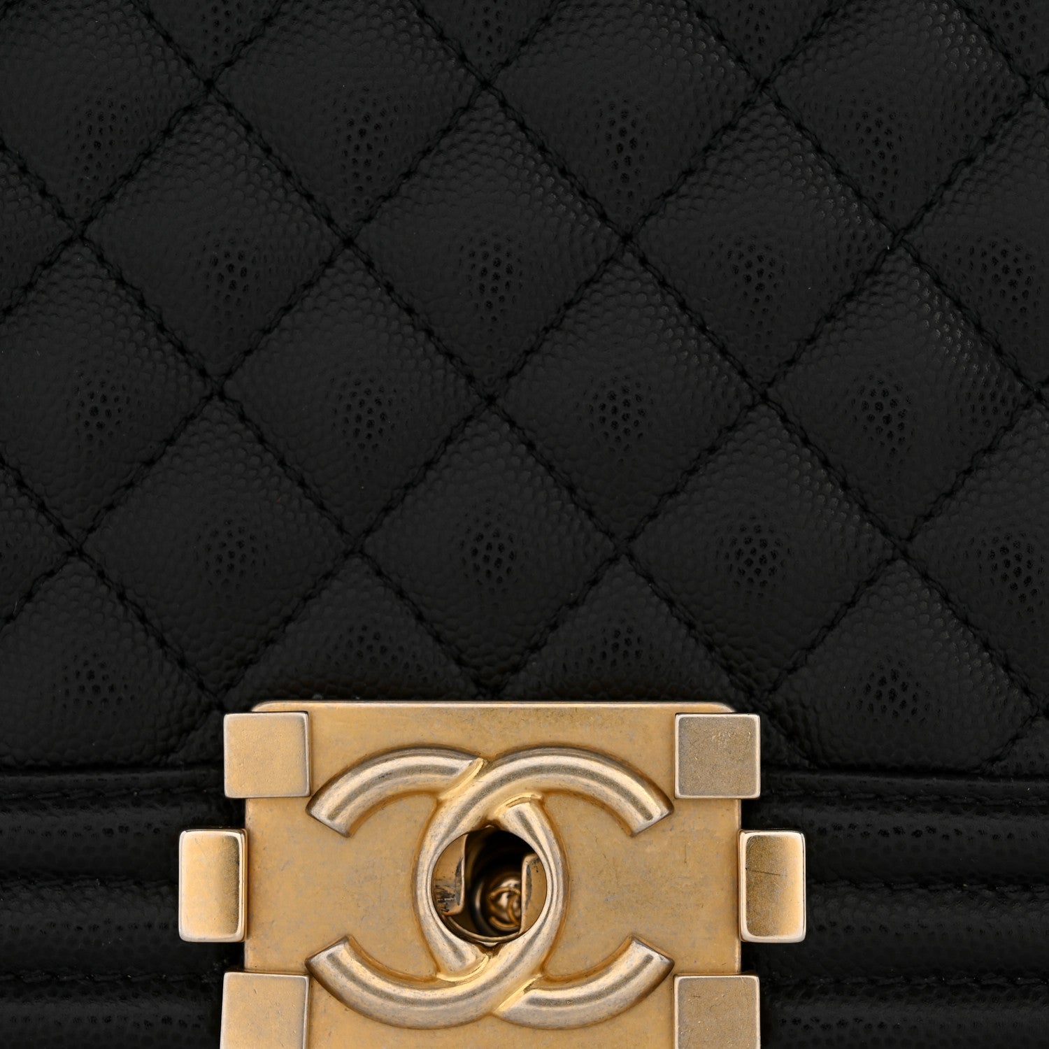 Chanel Caviar Quilted Medium Boy Flap Black