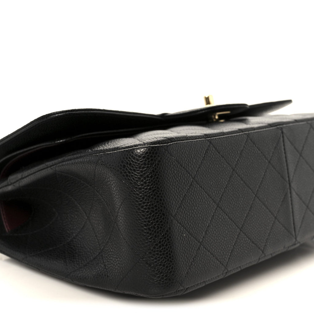 Chanel Caviar Quilted Jumbo Double Flap Black