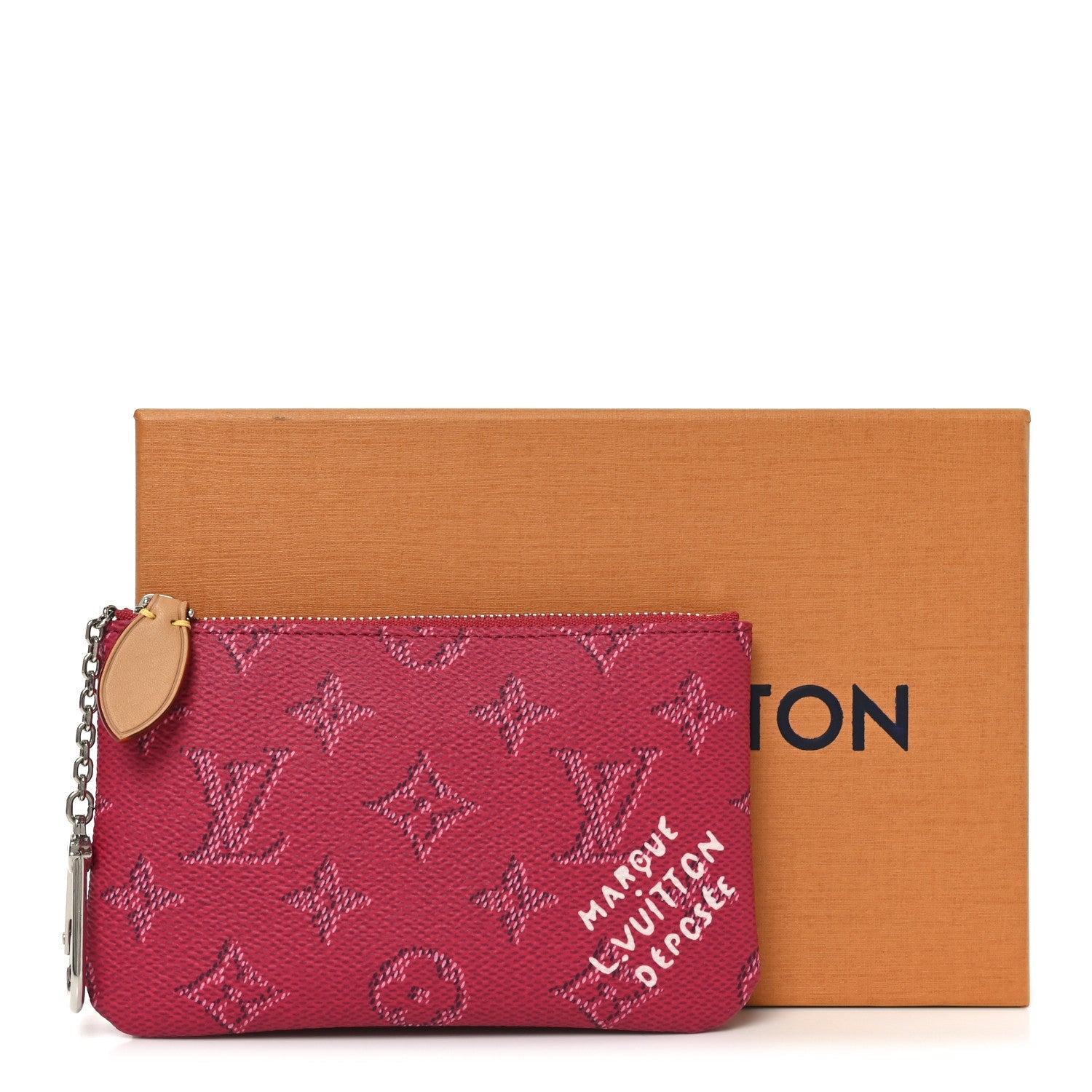 Louis Vuitton Monogram Heritage Key Pouch S Pondicherry Pink