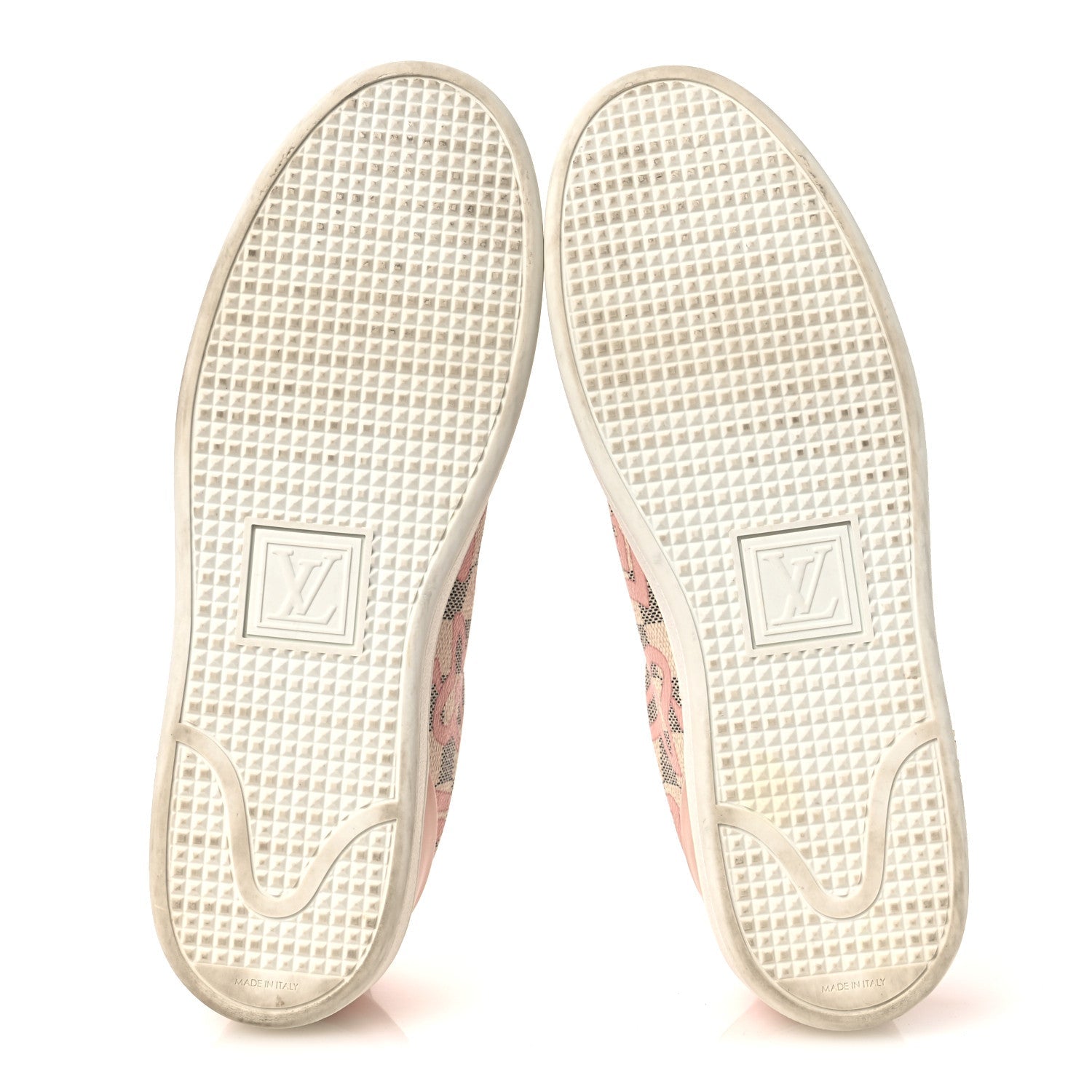 Louis Vuitton Damier Azur Tahitienne Bora Bora Sneakers 40 Rose Ballerine