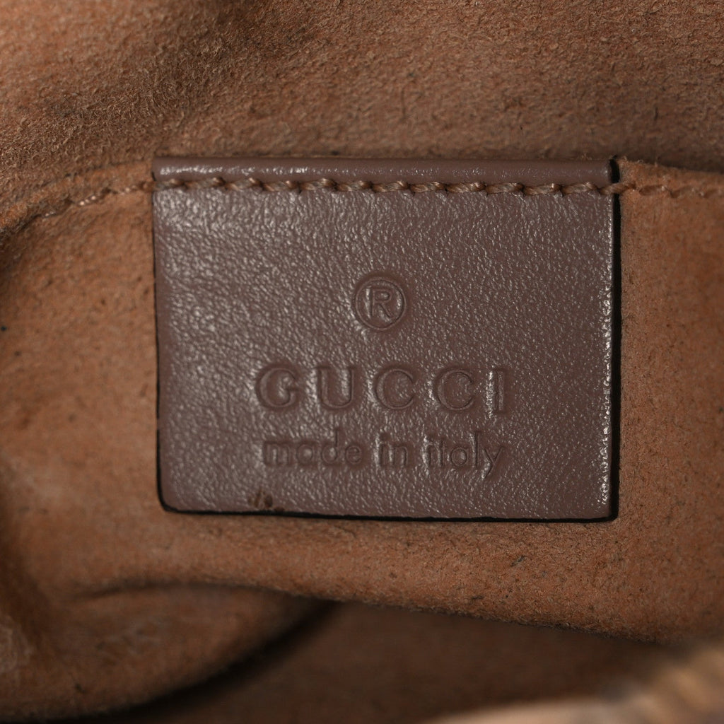 Gucci Calfskin Matelasse Mini GG Marmont Chain Shoulder Bag Porcelain Rose