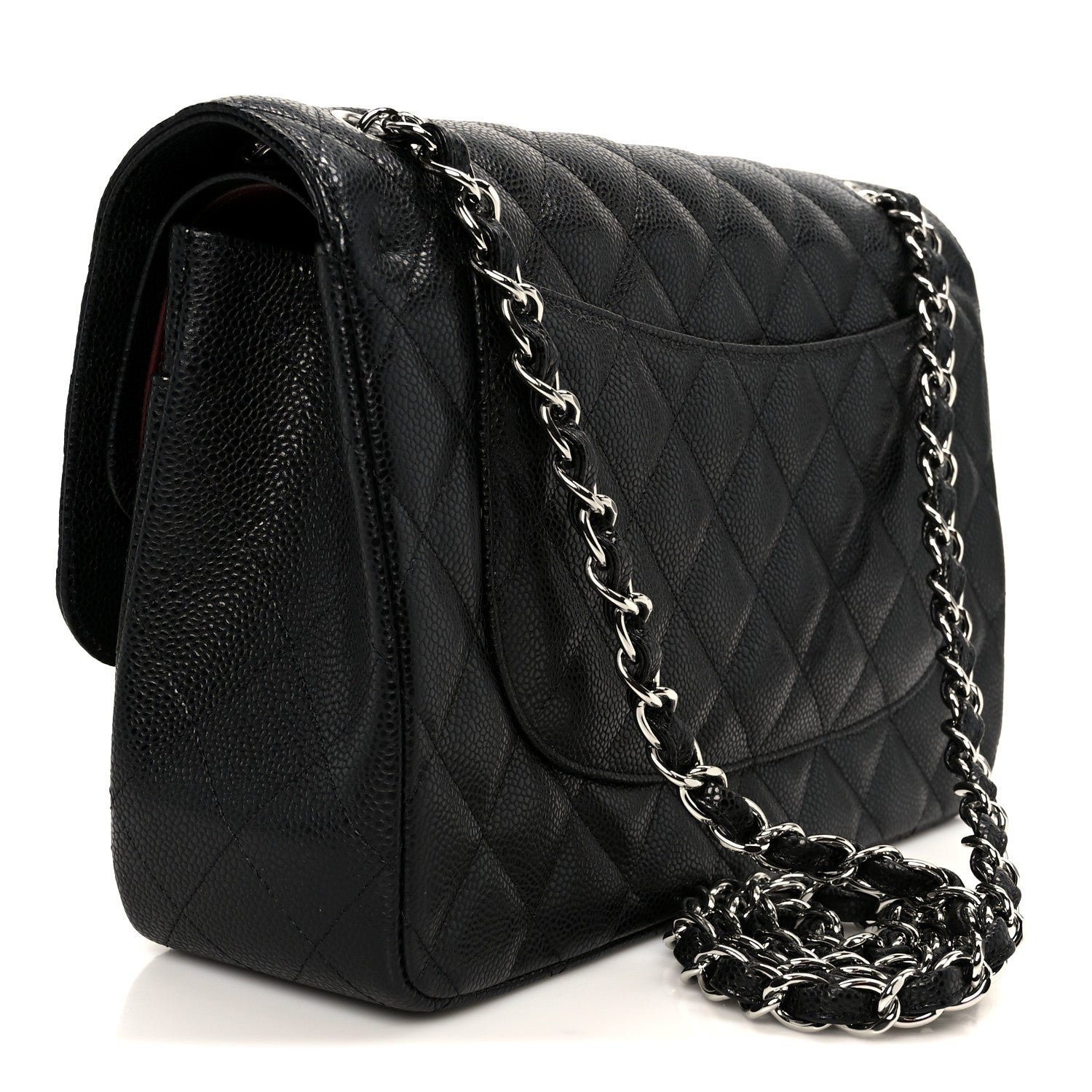 Chanel Caviar Quilted Jumbo Double Flap Black