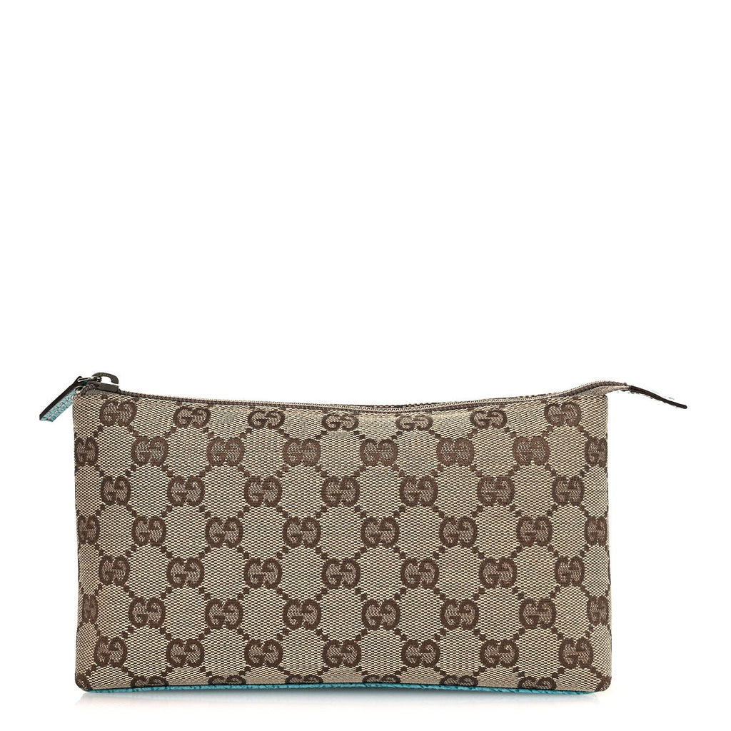 Gucci Monogram GG Cosmetic Case Turquoise