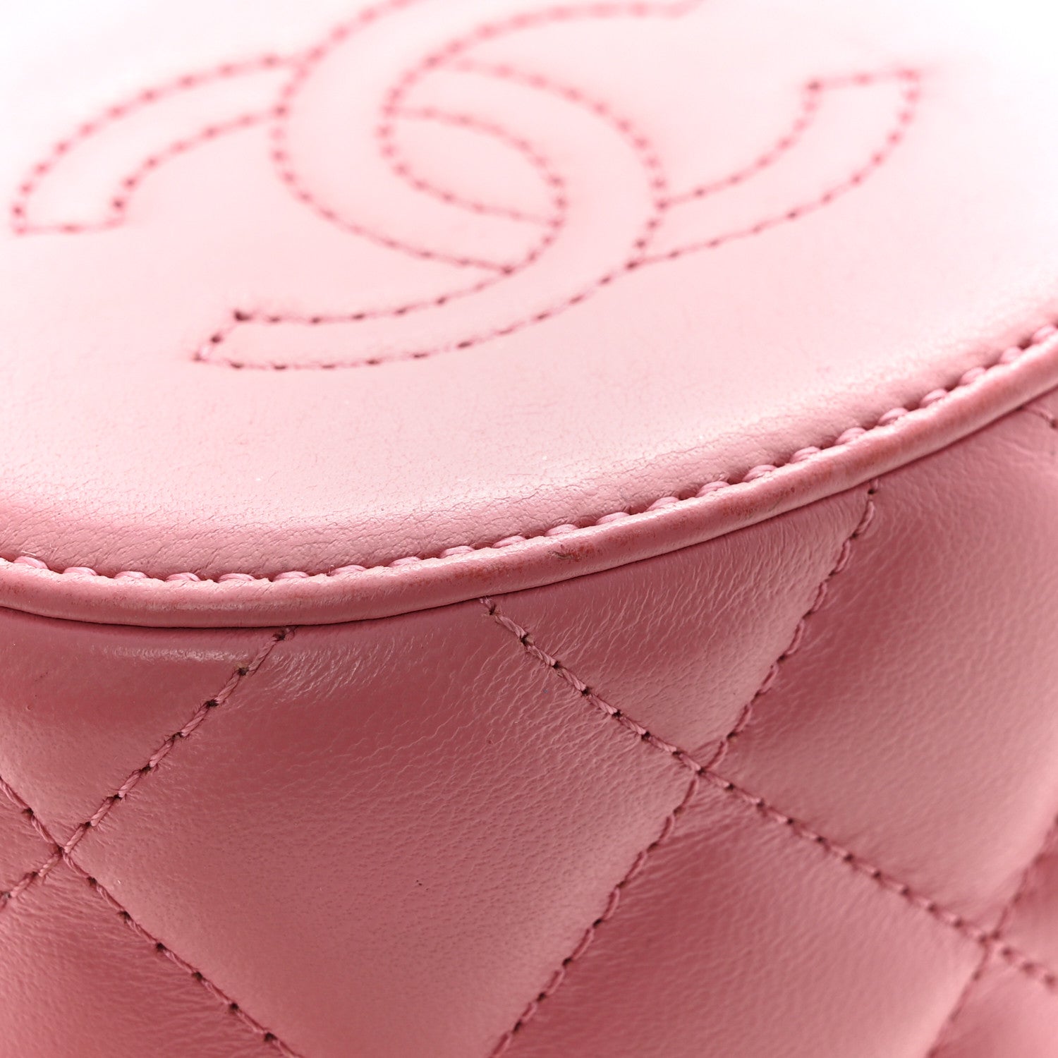 Chanel Lambskin Quilted Mini Crown Box Bag Pink