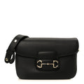 Gucci Arabella Calfskin Horsebit 1955 Soft Small Shoulder Bag Black