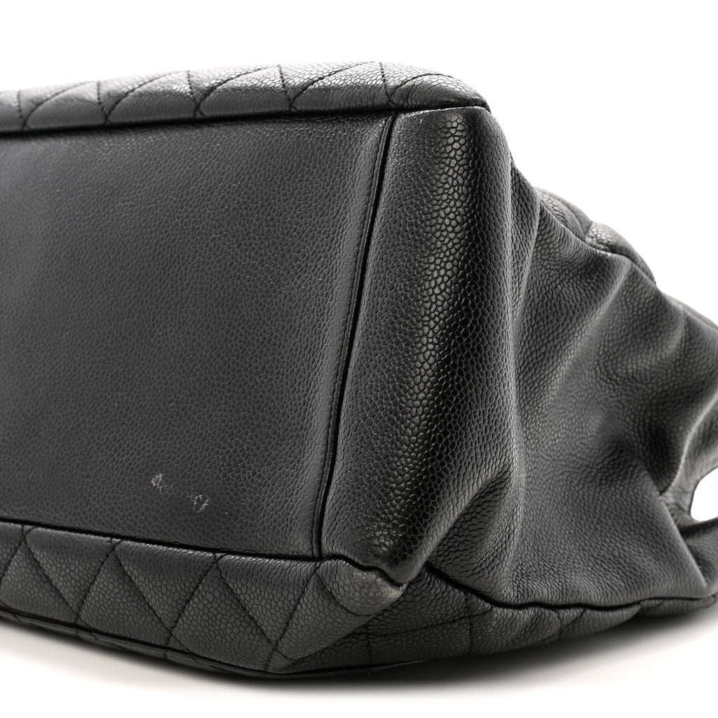 Chanel Caviar Quilted Grand Shopping Tote GST Black