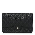 Chanel Caviar Quilted Jumbo Double Flap Black