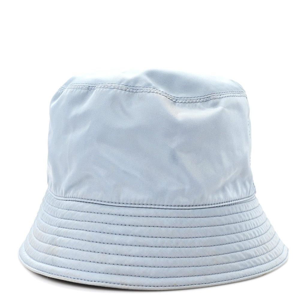 Prada Re-Nylon Metal Triangle Logo Womens Bucket Hat Astrale