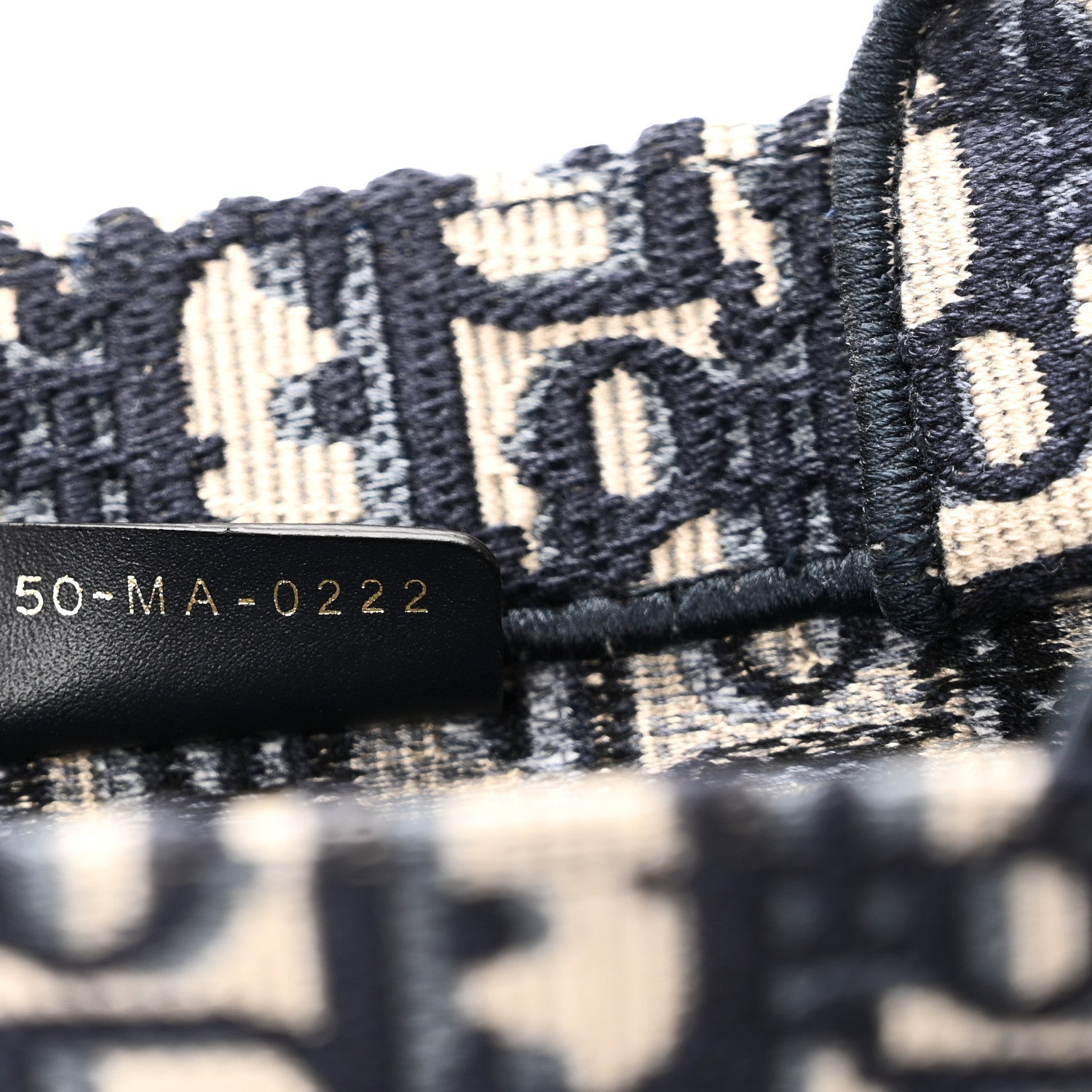 Christian Dior Oblique Small Book Tote Blue Multicolor