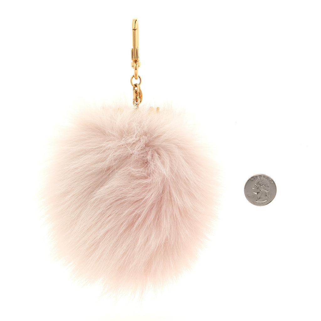 Louis Vuitton Fuzzy Bubble Bag Charm Light Pink