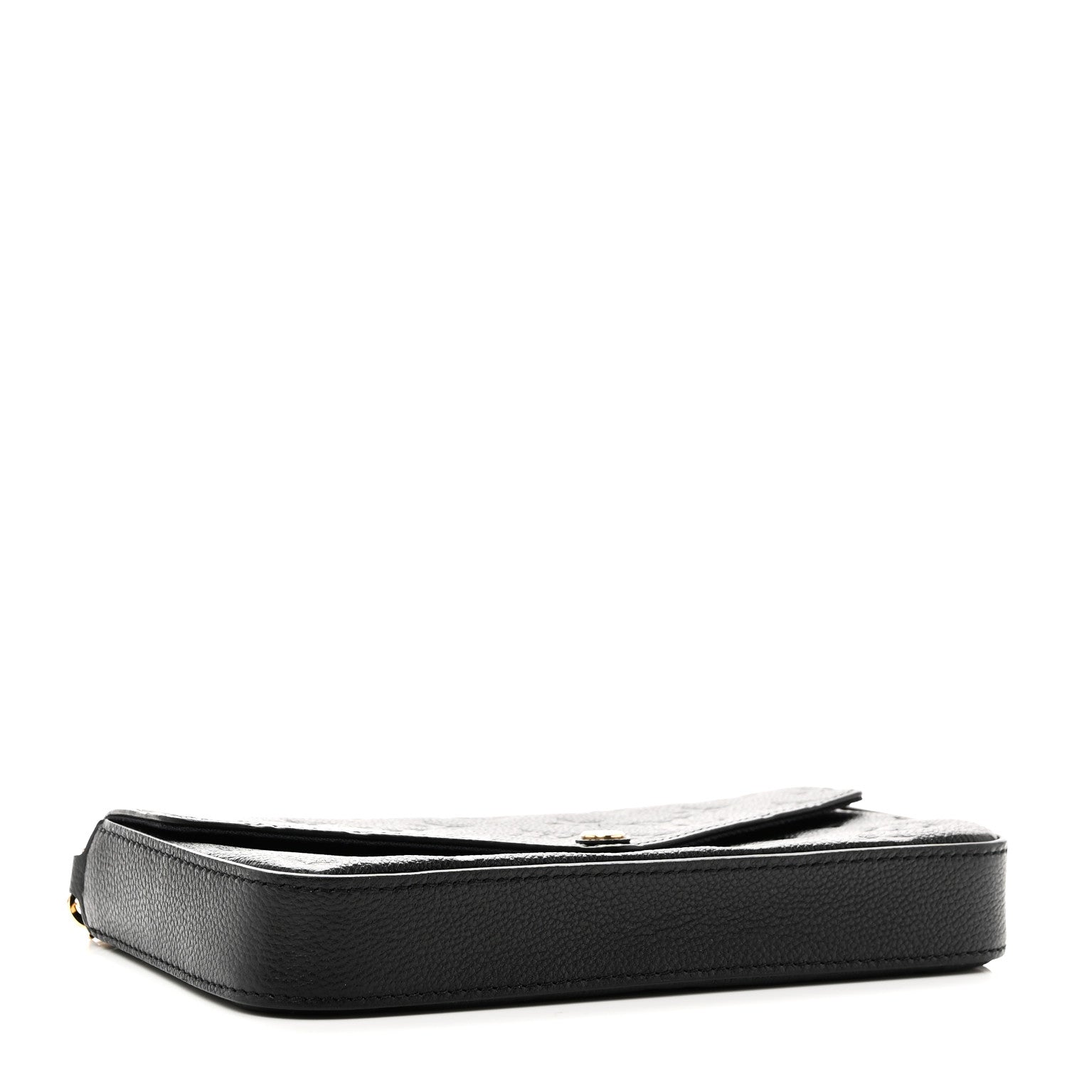 Louis Vuitton Empreinte Pochette Felicie Chain Wallet Black