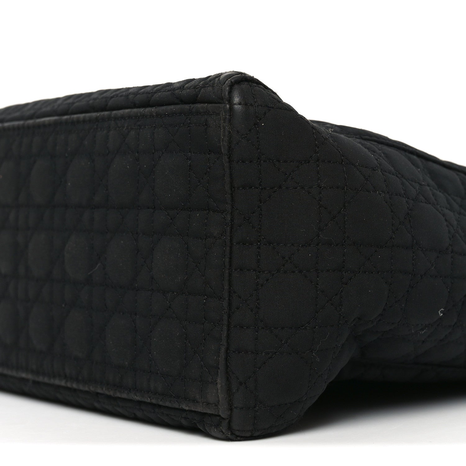 Christian Dior Nylon Cannage Large Lady Dior Black