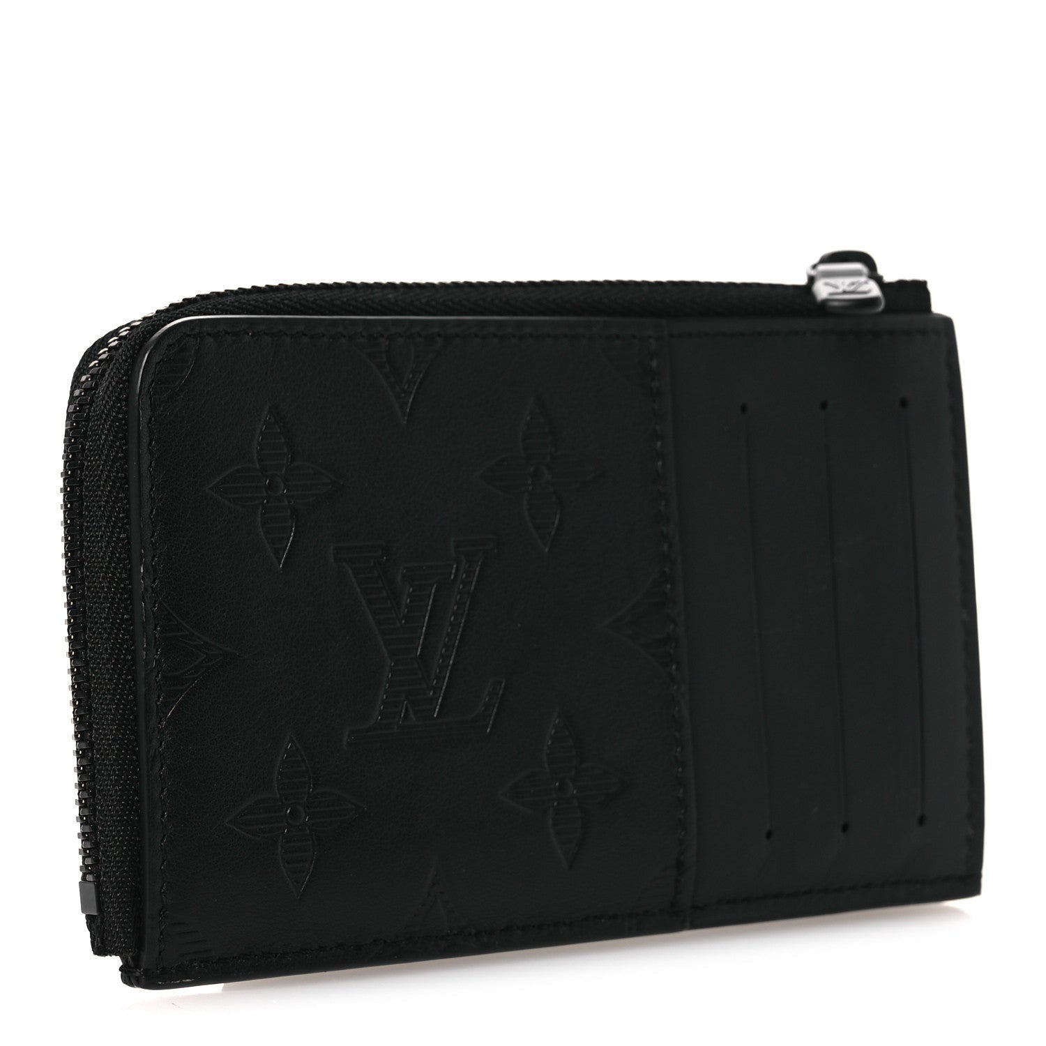 Louis Vuitton Calfskin Monogram Shadow Hybrid Wallet Black