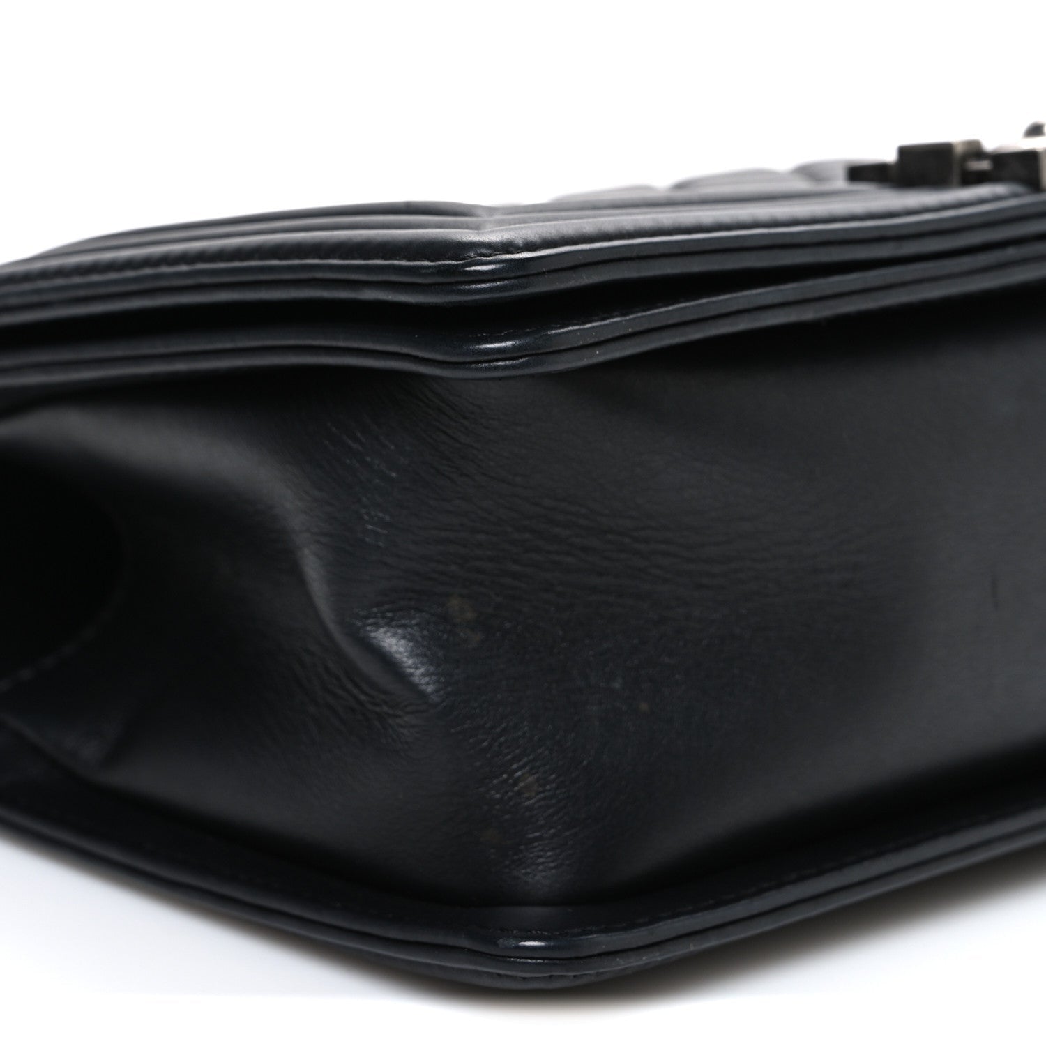 Chanel Lambskin Quilted Medium Boy Flap Black