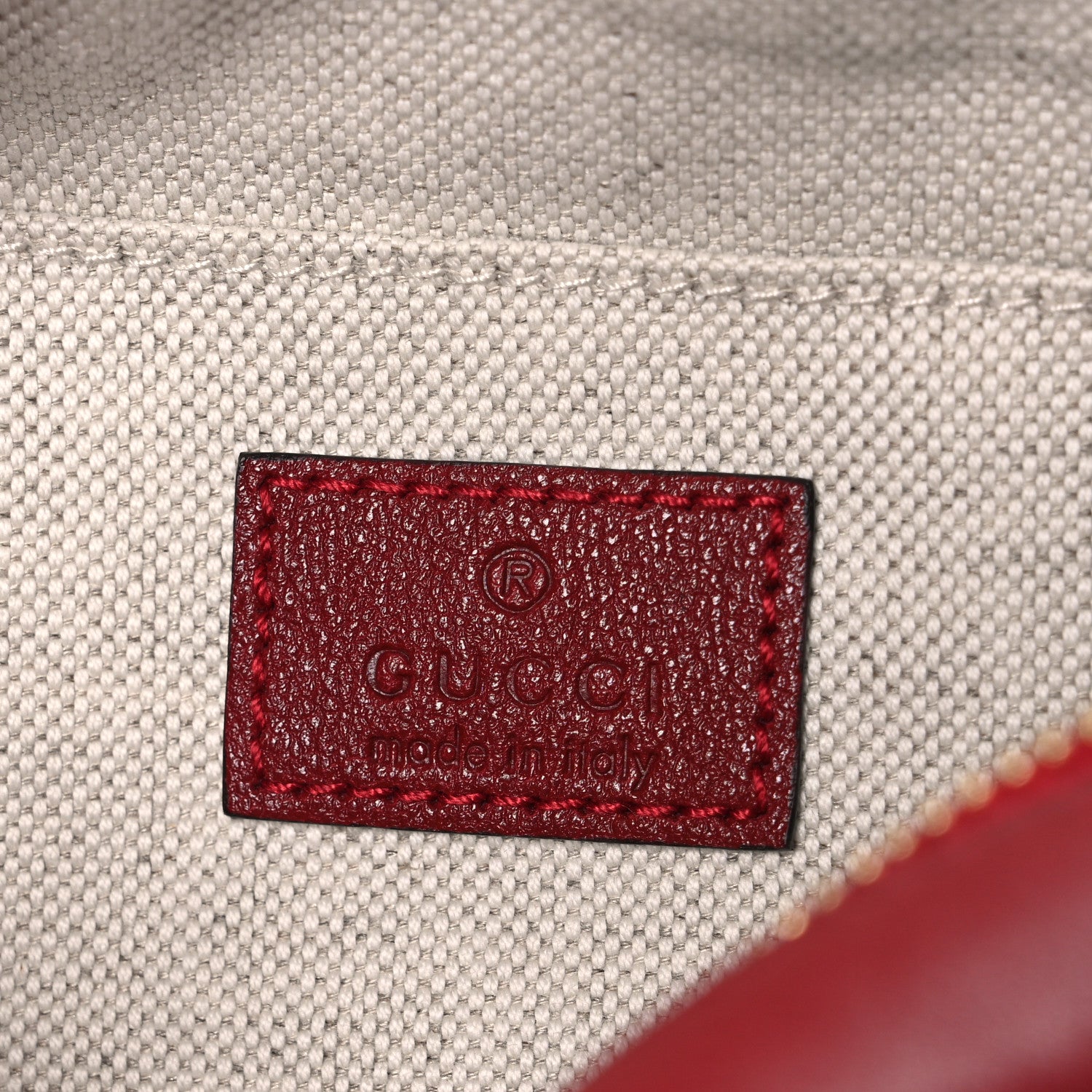 Gucci Sakai Be Green Calfskin Diagonal Stitched Small Blondie Shoulder Bag Rosso