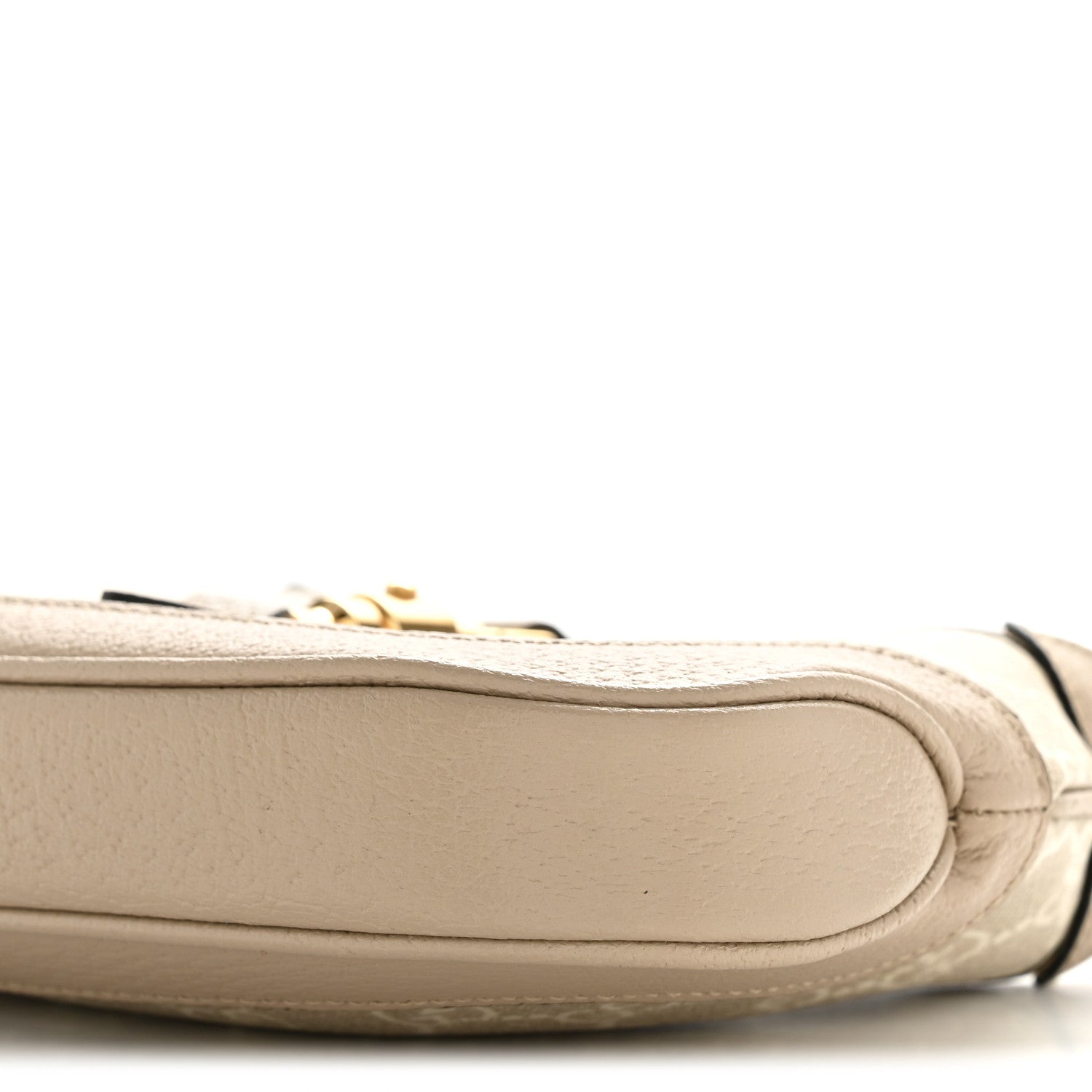 Gucci GG Supreme Monogram Textured Dollar Calfskin Mini Jackie 1961 Hobo Beige Mystic White Oatmeal