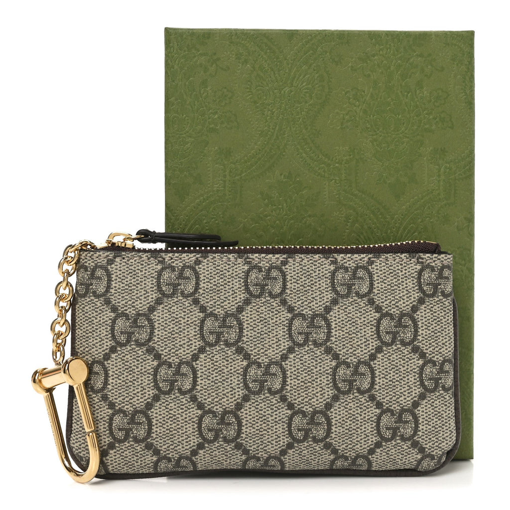 Gucci GG Supreme Monogram Key Case Brown