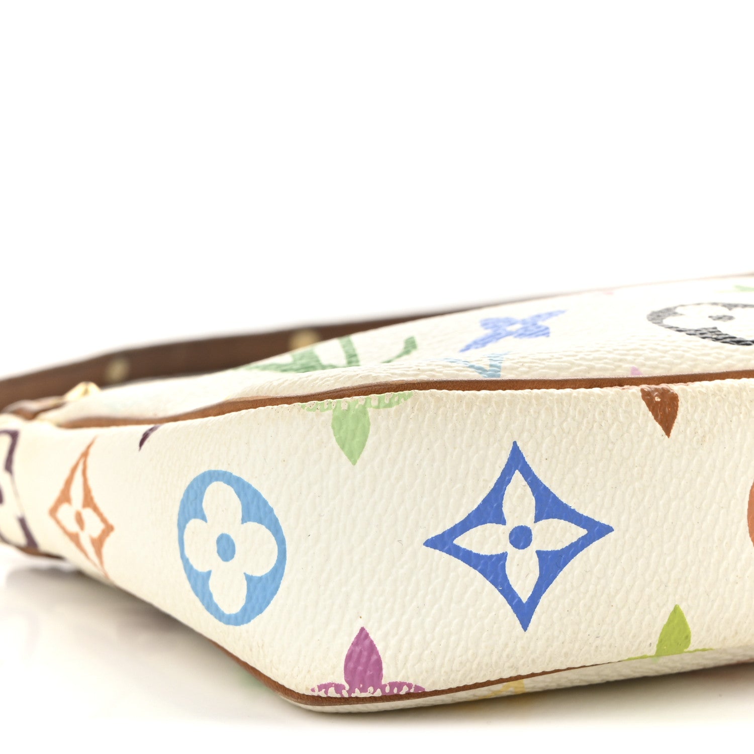 Louis Vuitton Monogram Multicolor Pochette Accessories White