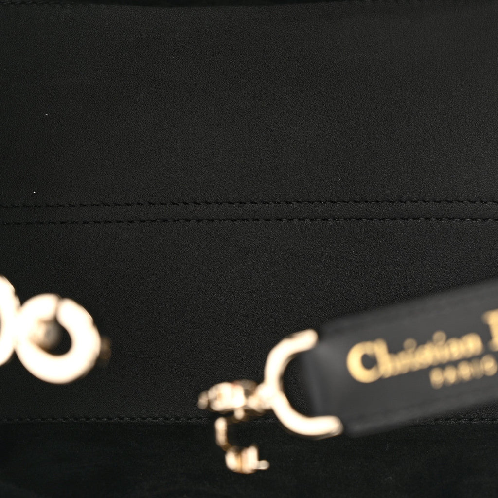 Christian Dior Calfskin Macrocannage Small Toujours  Black