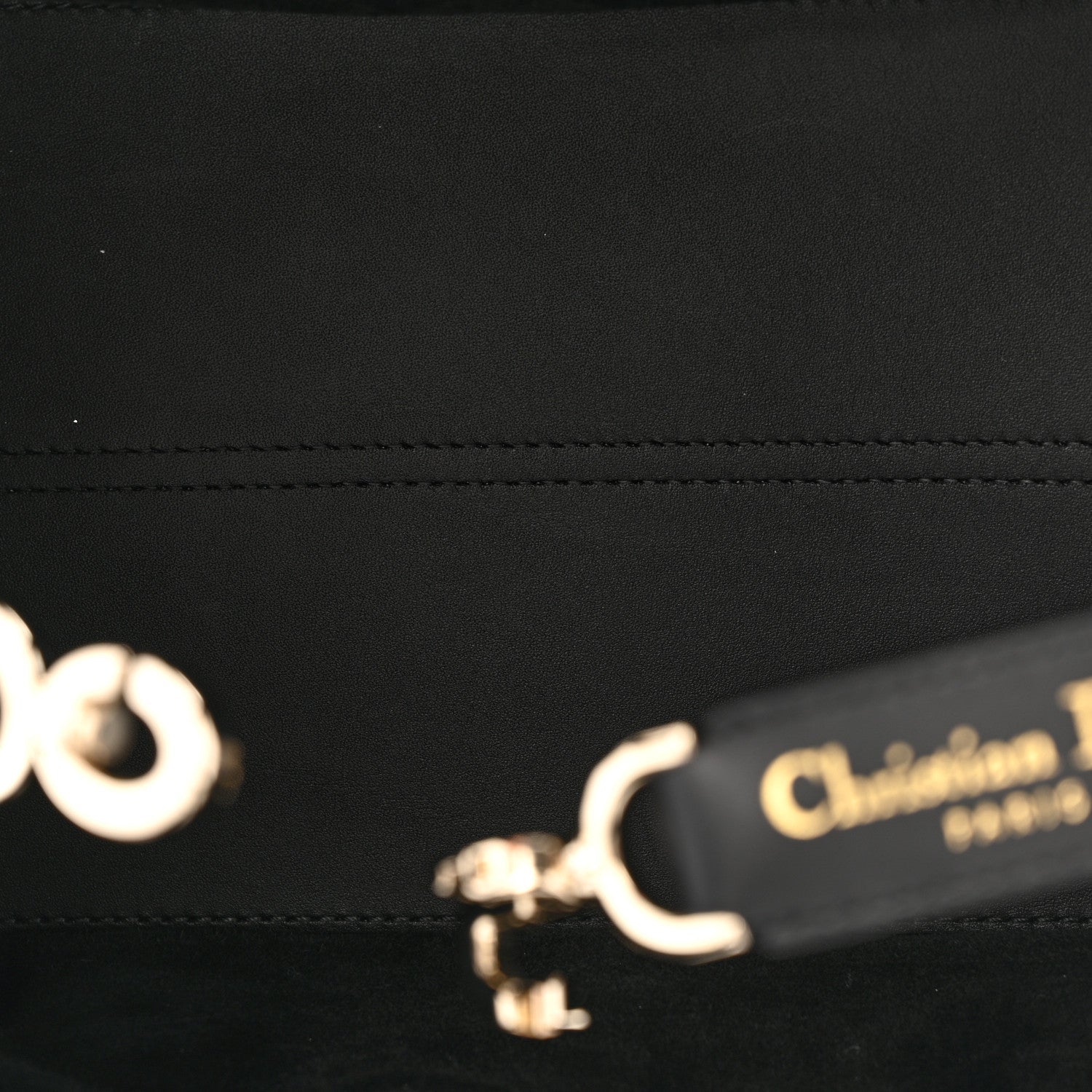 Christian Dior Calfskin Macrocannage Small Toujours  Black