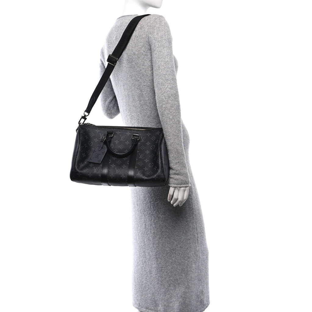 Louis Vuitton Monogram Eclipse Reverse Keepall Bandouliere 35
