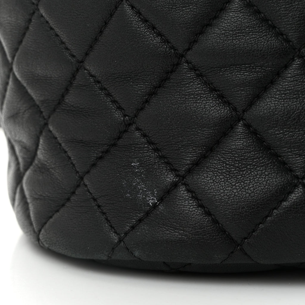 Chanel Lambskin Quilted Mini Urban Spirit Backpack Black