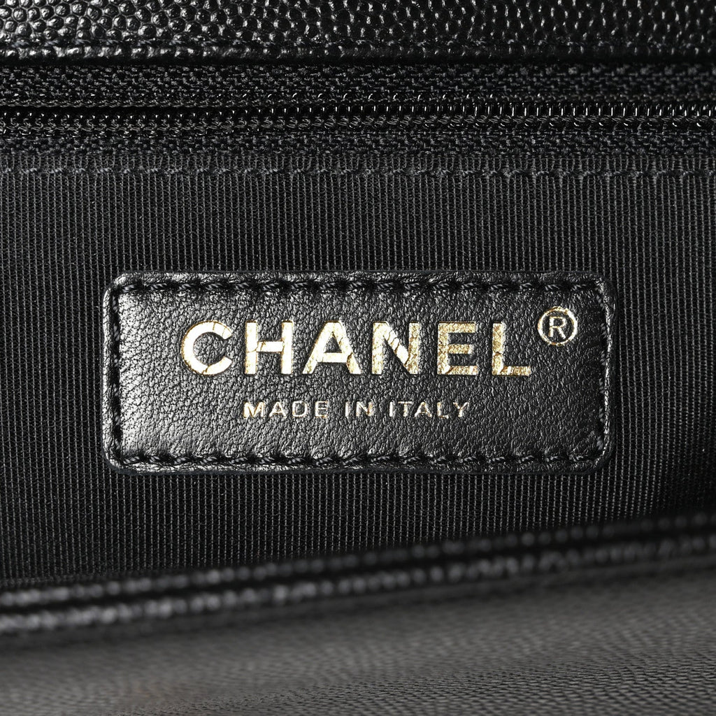 Chanel Caviar Quilted New Medium Boy Flap Black