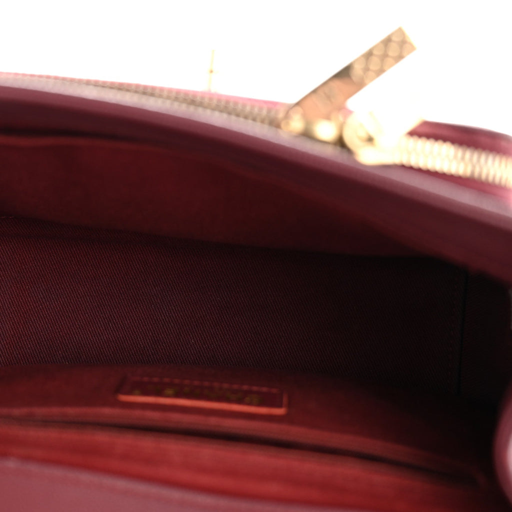Chanel Caviar Quilted Small Business Affinity Flap Burgundy
