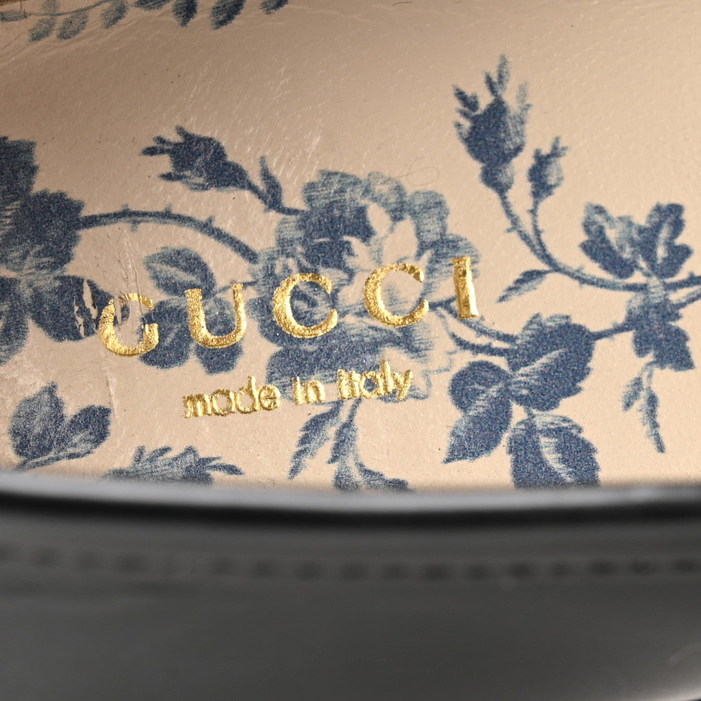 Gucci Cordovan Lux Womens Harald Horsebit 25mm Platform Loafers 37.5 Black
