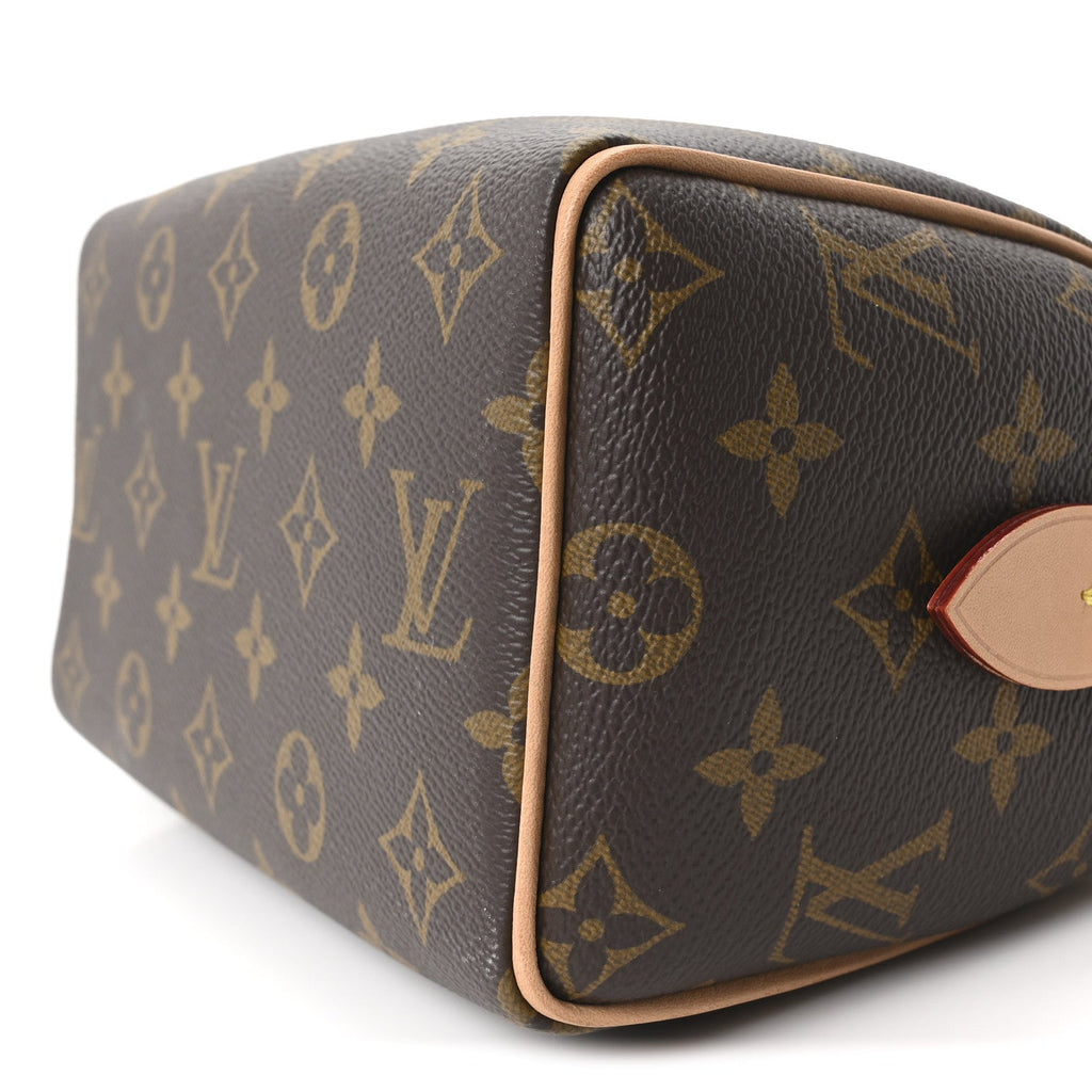 Louis Vuitton Monogram Speedy Bandouliere 20 Beige