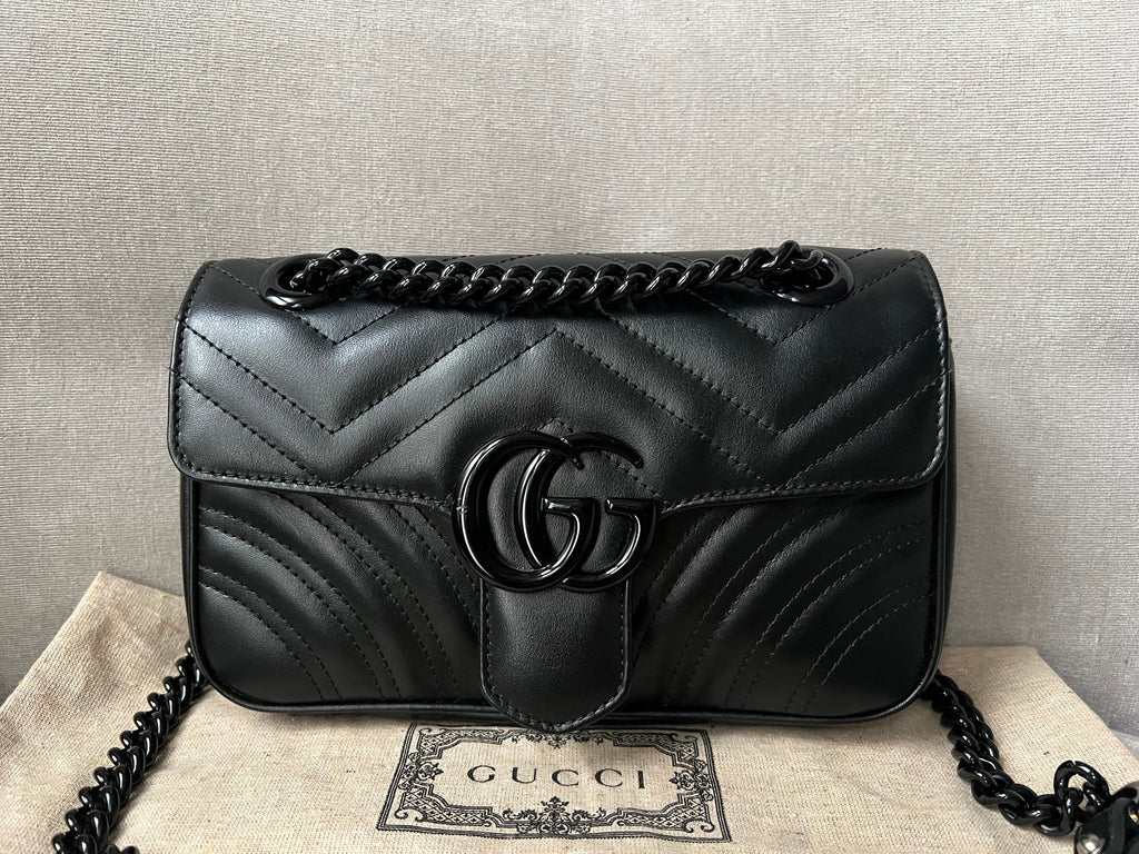 Gucci GG Black Marmont Mini Shoulder Bag