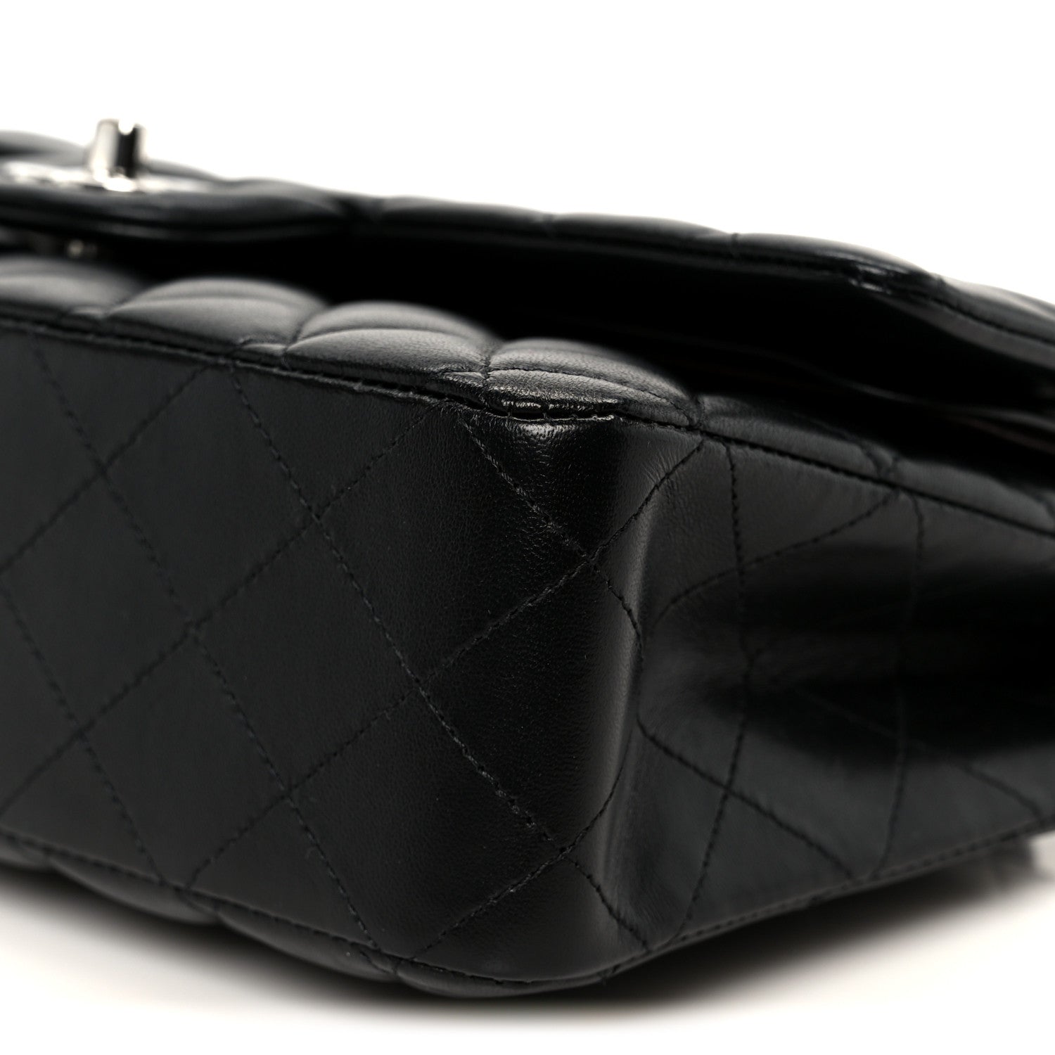 Chanel Lambskin Quilted Medium Double Flap Black