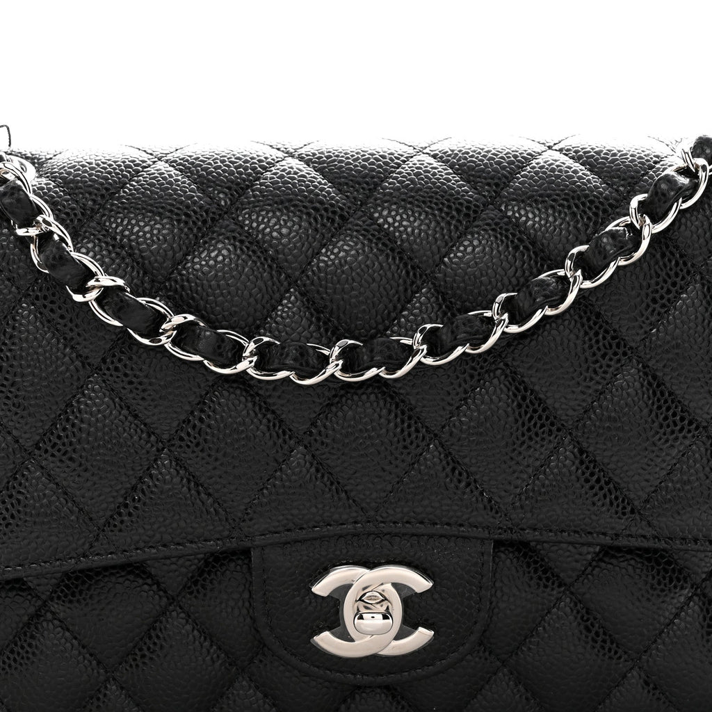 Chanel Caviar Quilted Medium Double Flap Black
