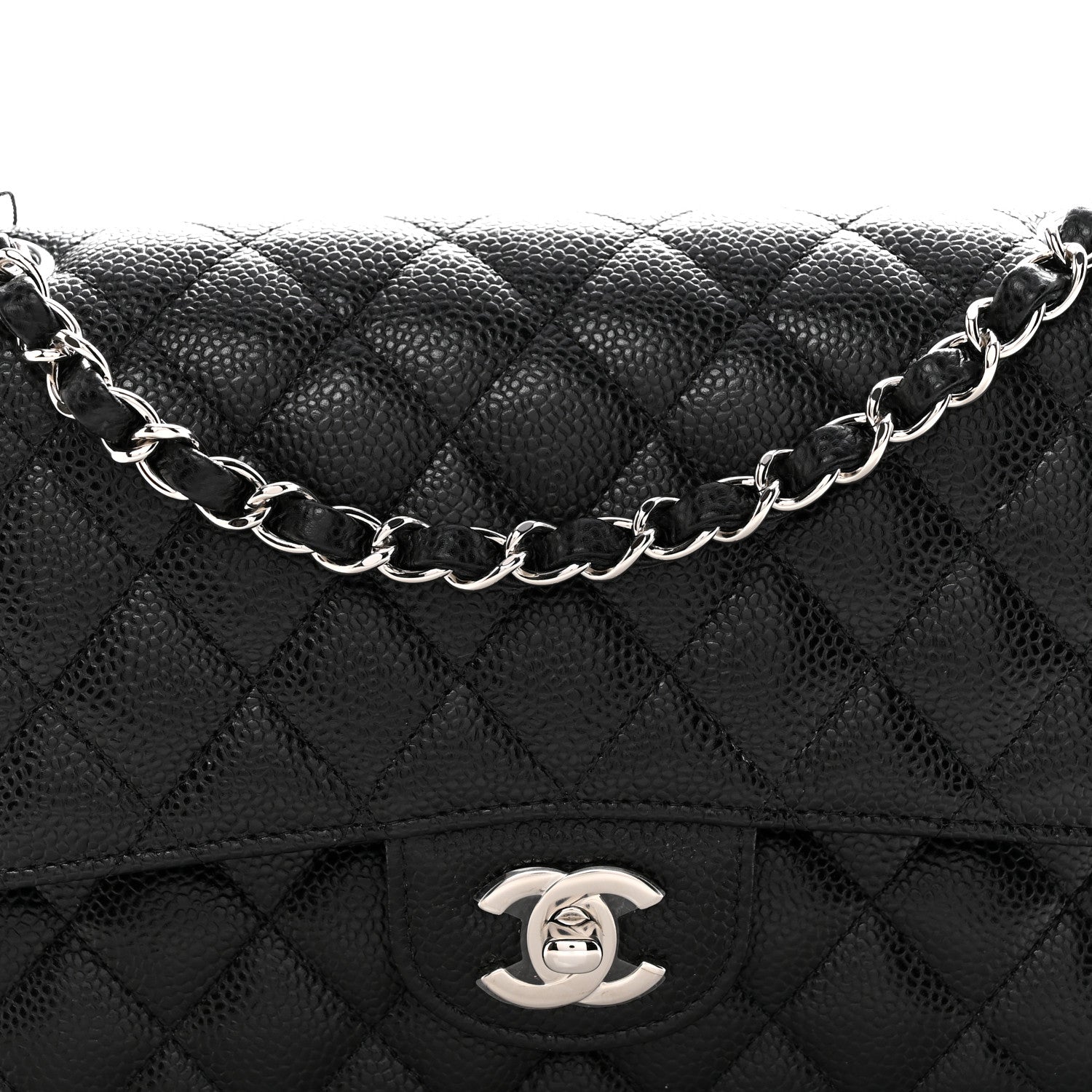 Chanel Caviar Quilted Medium Double Flap Black