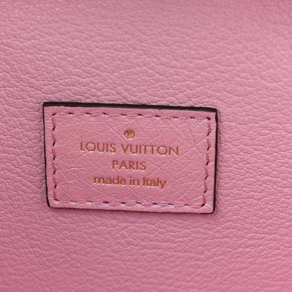 Louis Vuitton Ostrich Vanity Chain Pouch Pink