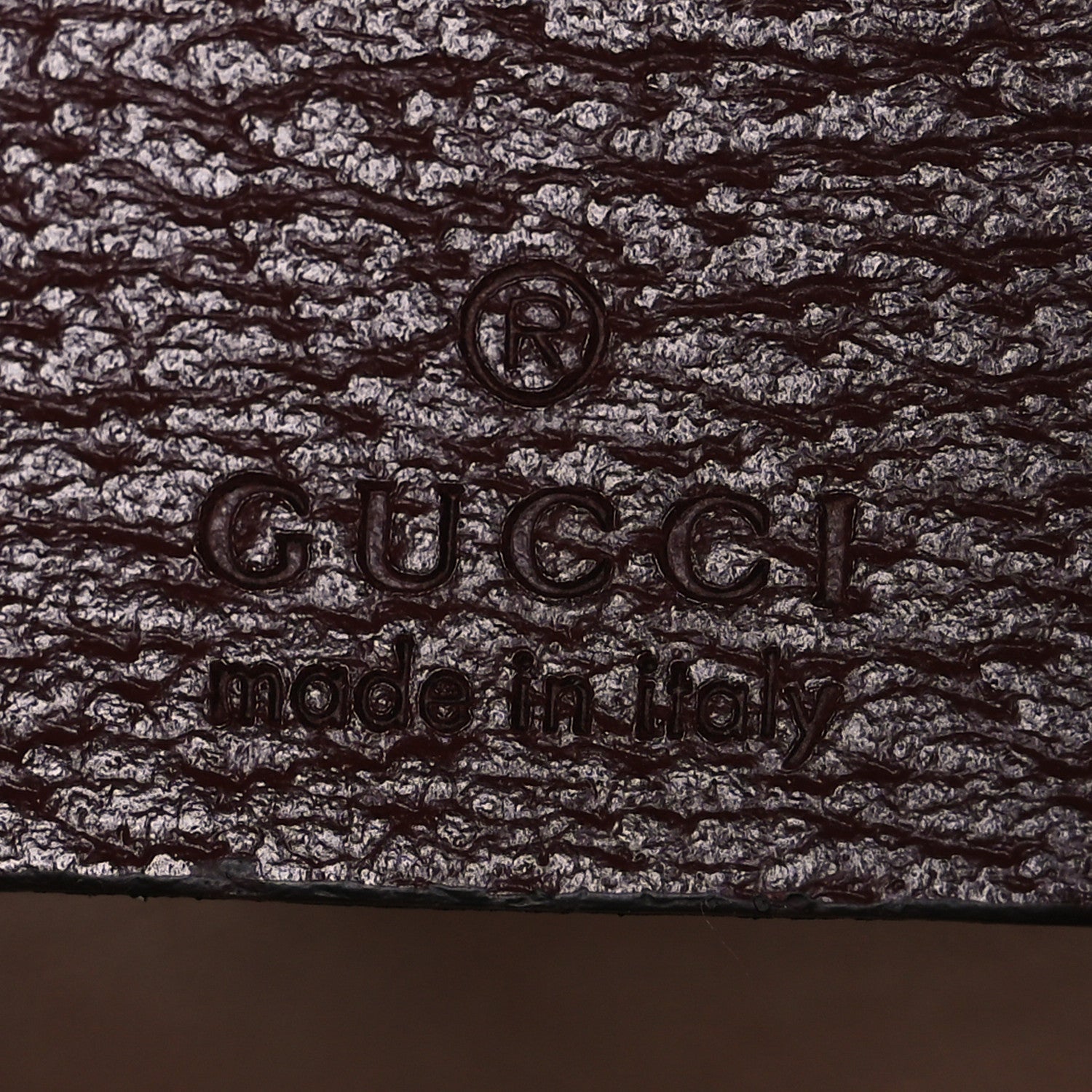 Gucci GG Supreme Monogram Textured Dollar Calfskin Web Small Ophidia Padlock Top Handle Bag Bordeaux