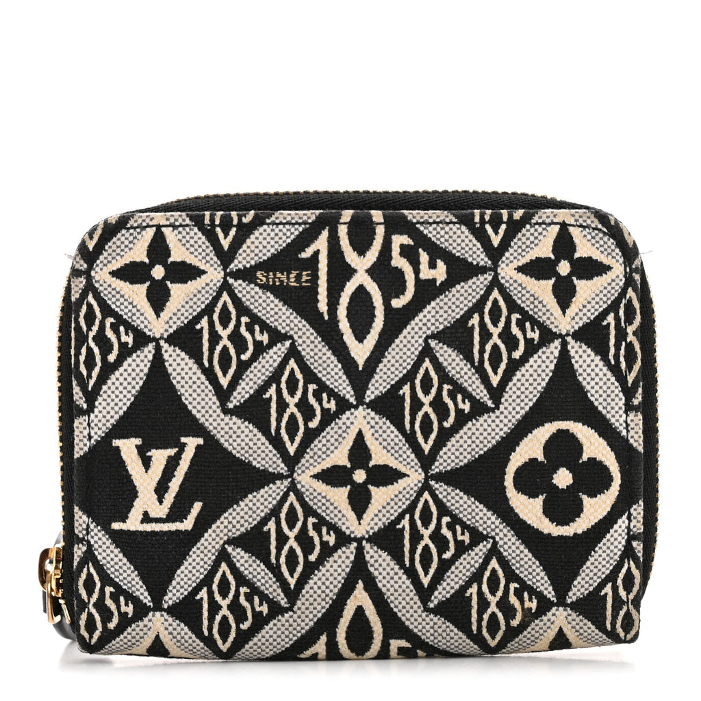Louis Vuitton Jacquard Since 1854 Zippy Coin Purse Grey