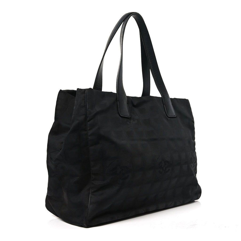 Chanel Nylon Large Travel Tote Black