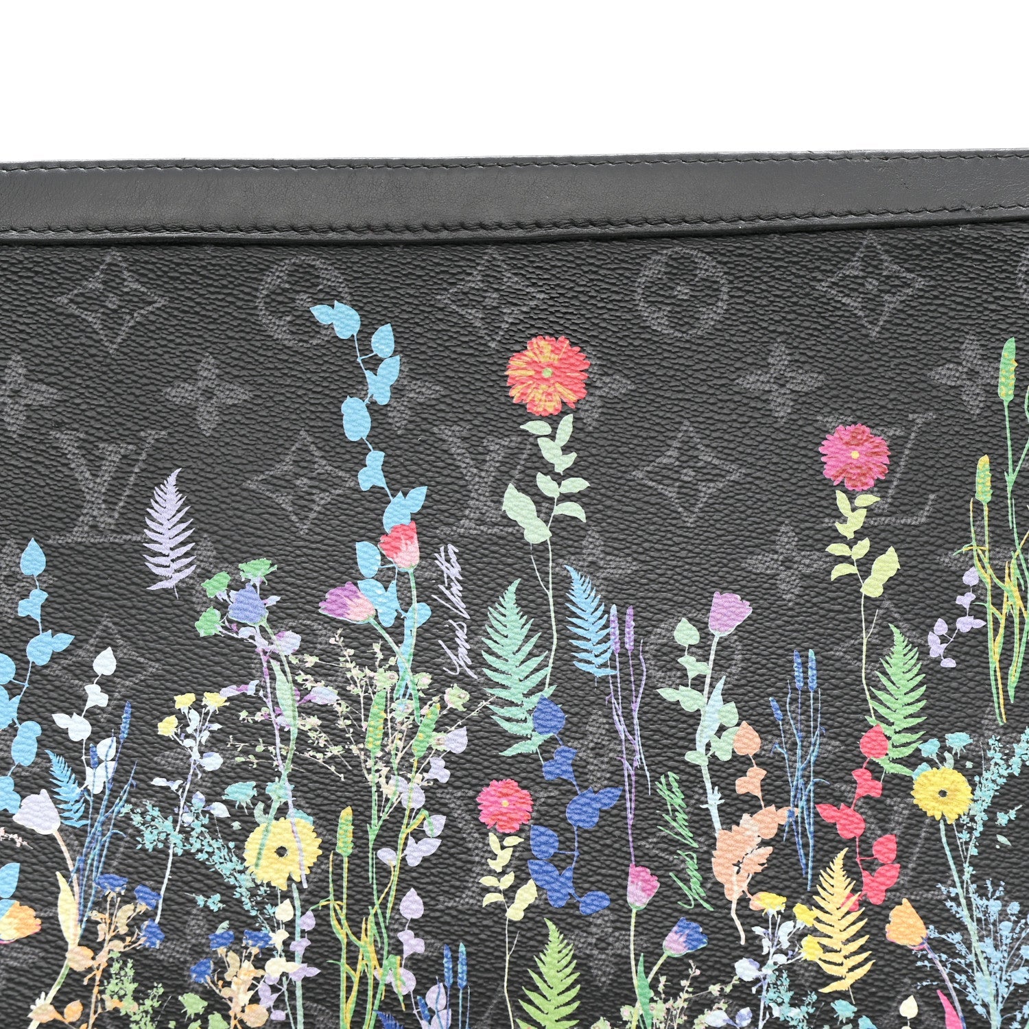 Louis Vuitton Monogram Eclipse Folia Pochette Voyage MM