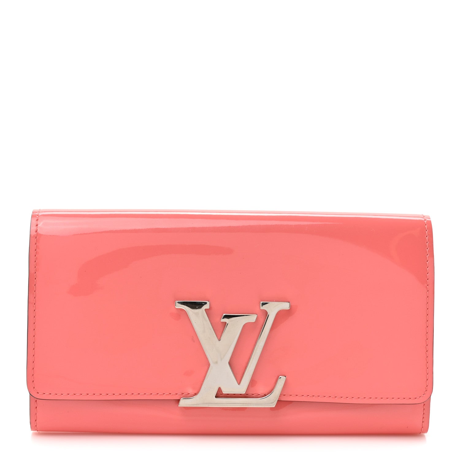 Louis Vuitton Patent Louise Wallet Rose Litchi
