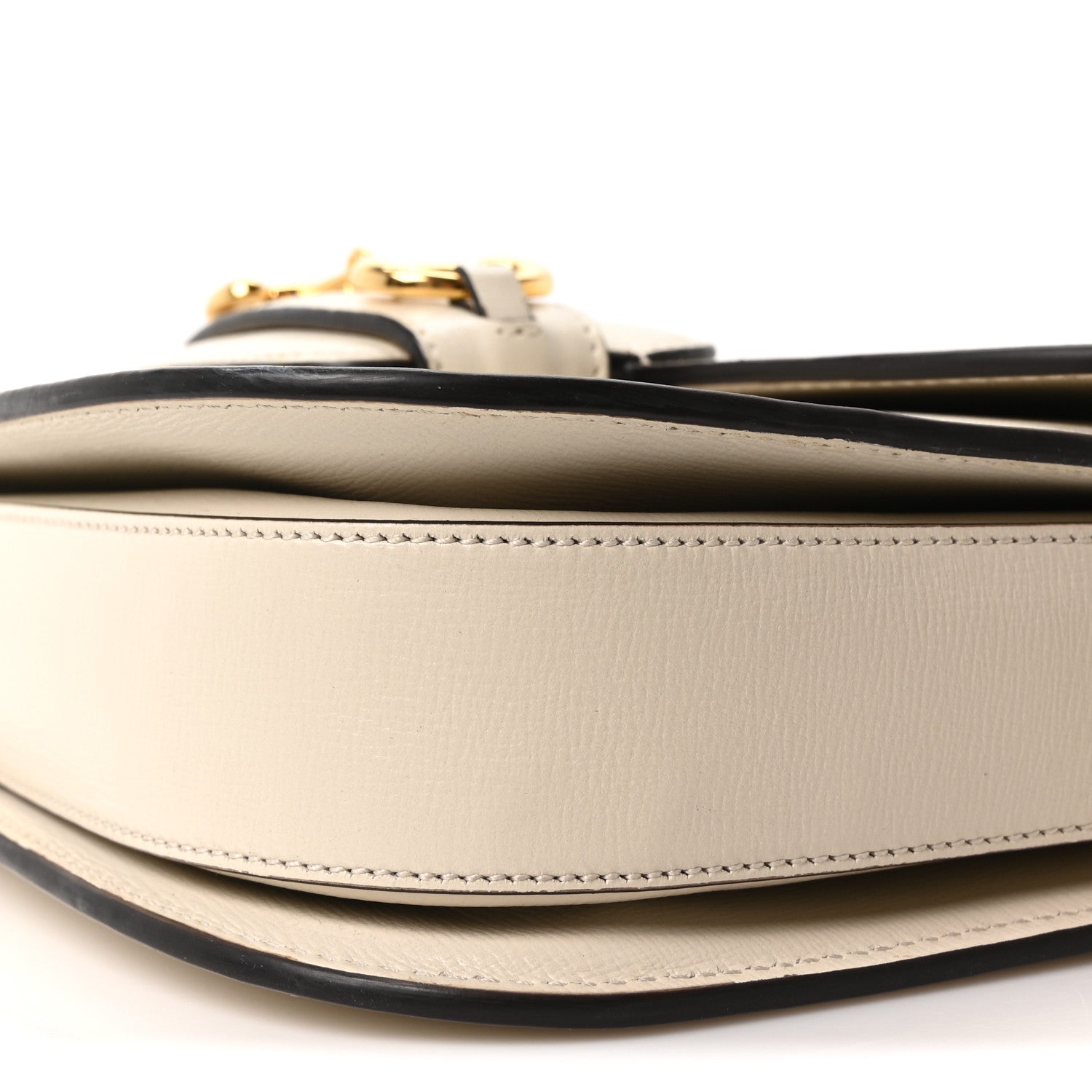 Gucci Azalea Calfskin Horsebit 1955 Shoulder Bag Mystic White