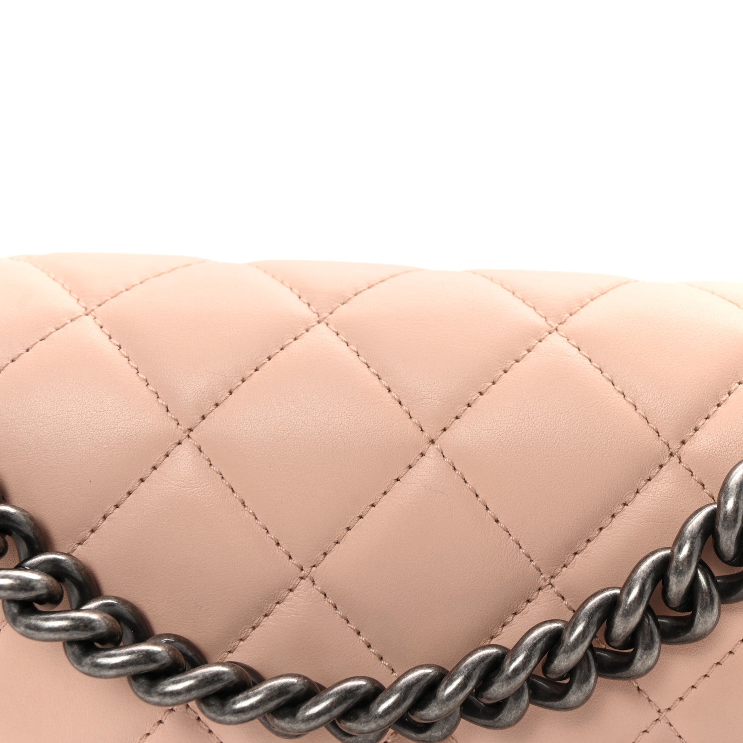 Chanel Lambskin Quilted Medium Boy Flap Light Pink