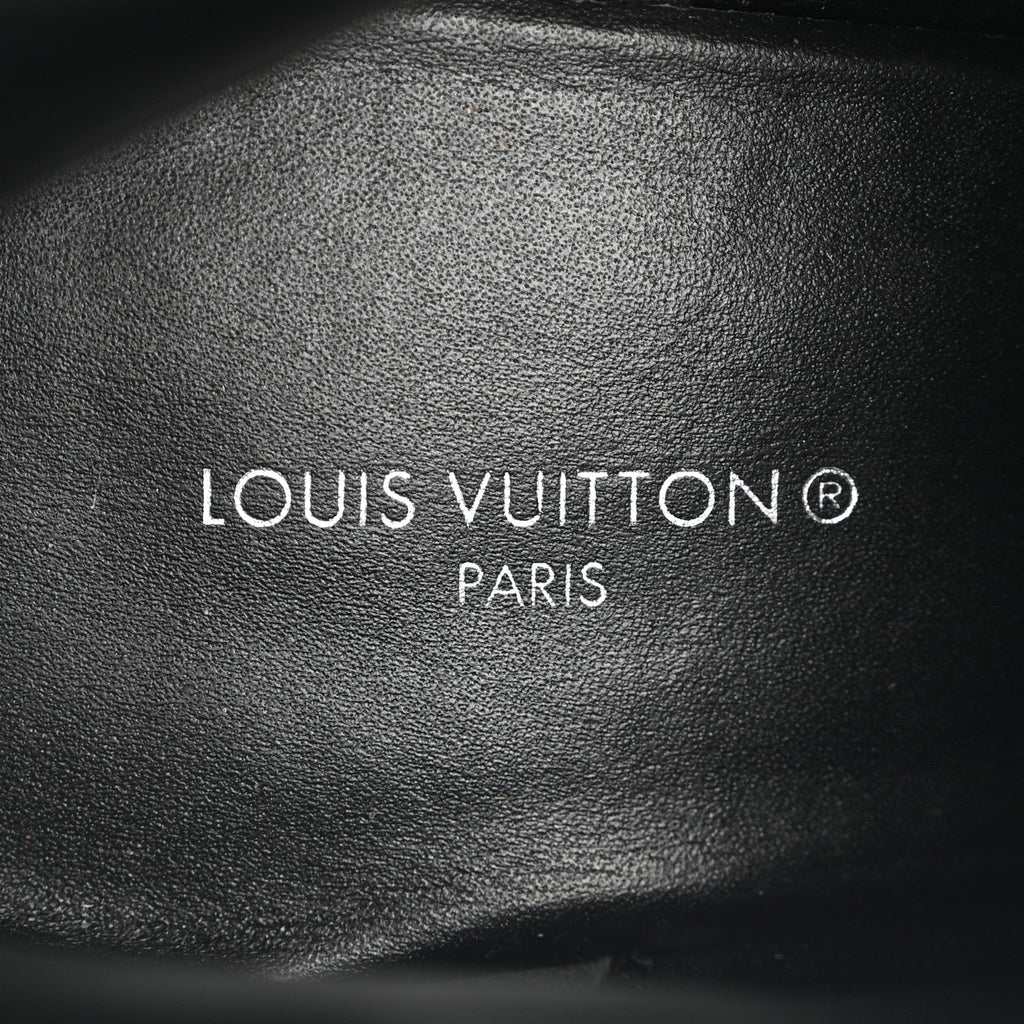 Louis Vuitton Patent Calfskin Monogram Star Trail Ankle Boots 40 Black