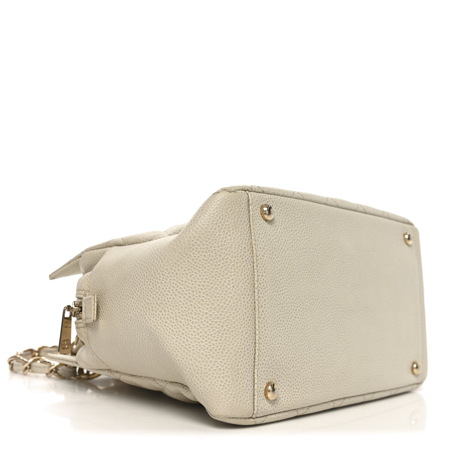 Chanel Caviar Quilted Petit Timeless Tote PTT Beige