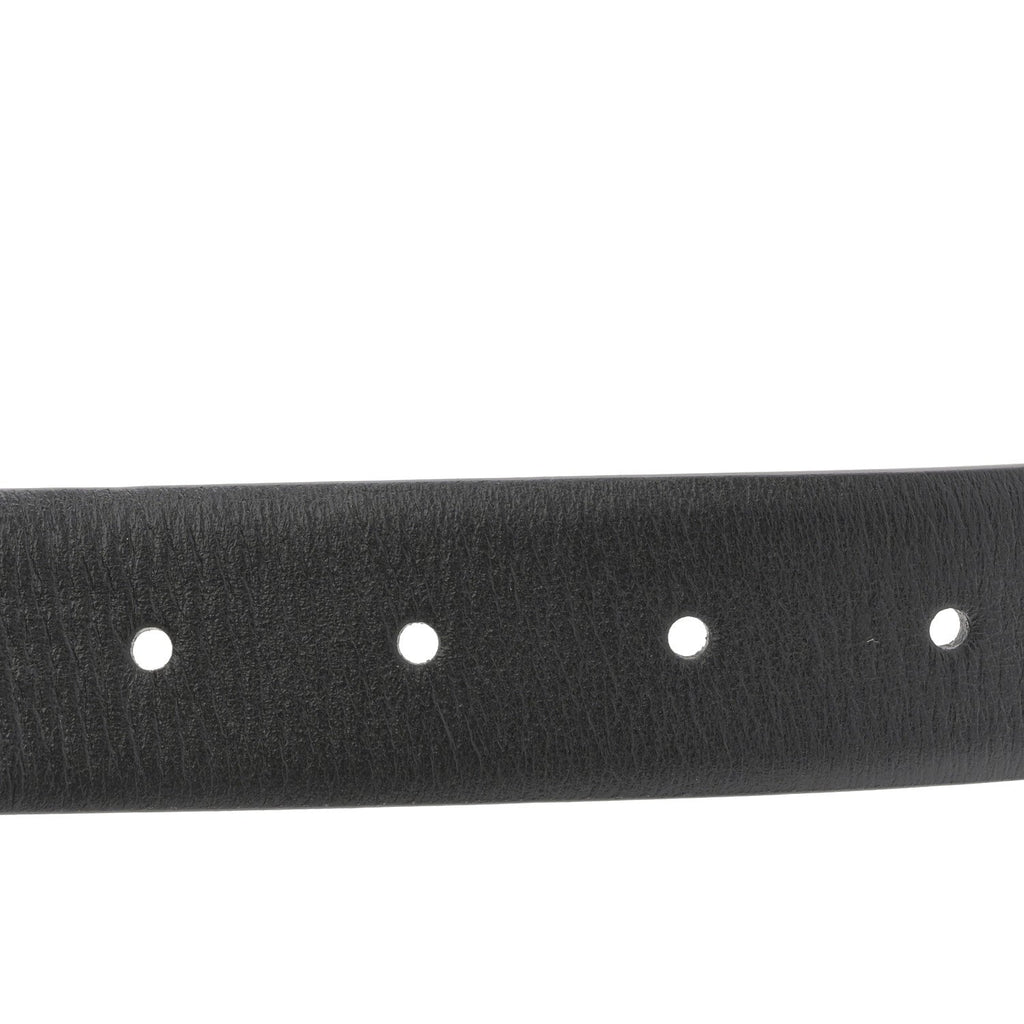 Calfskin Lambskin Metal Chain Reversible Belt 80 32 Black Burgundy