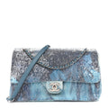 Chanel Sequin Large Waterfall Flap Light Blue