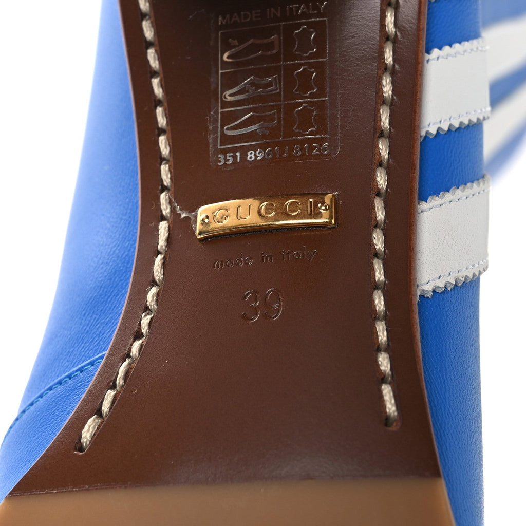 Gucci X ADIDAS Calfskin Elizabeth Knee Boots 39 Blue